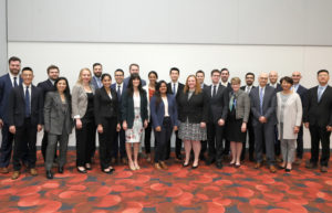 Practicing surgeons, residents, and medical students were recognized at Clinical Congress 2019 for their contributions to advancing the art and science of surgery. Recipients honored with the 2019 Owen H. Wangensteen Scientific Forum Excellence in Research Awards included the following: Front row (from left): Charles Liu, MD; Elysia Grose, BHSc; Deshka S. Foster, MD, MA; Malini Chinta; Hallie J. Quiroz, MD; Akshita Kumar, MD; Naomi-Liza Denning, MD; Michael T. Cain, MD; Owen H. Wangensteen Scientific Forum Committee Vice-Chair Paula M. Termuhlen, MD, FACS; Owen H. Wangensteen Scientific Forum Dedicatee John C. Alverdy, MD, FACS; and Committee Chair Edith Tzeng, MD, FACS. Back row: Cale Ewald; Kyle W. Freischlag, MD; Ryan A.J. Campagna, MD; Arturo Jesus Rios-Diaz, MD; William Aaron Marshall, MD; Caitlin Redford Collins, MD, MPH; Napat Pruekprasert, MD; Christopher J. Zimmerman, MD; Brian Fleischer, MD, MEng; Alejandro Munoz-Valencia, MD; Simon Rodier, MD, MPhil; Jeremy Sharib, MD; and Shi Yan, MD. Not pictured: Amna Khokar, MD; Apoorve Nayyar, MBBS; and Christopher Scheiber, MD.